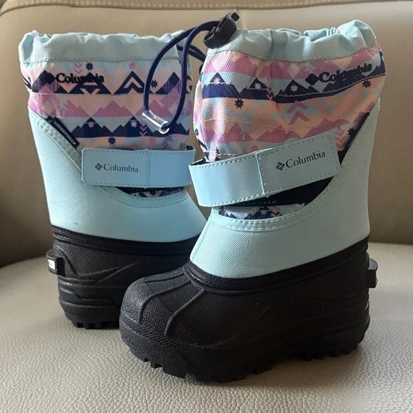 Columbia Toddler/Little Girl Winter Boots - Light Blue and Black 7 NWOT - Picture 1 of 5